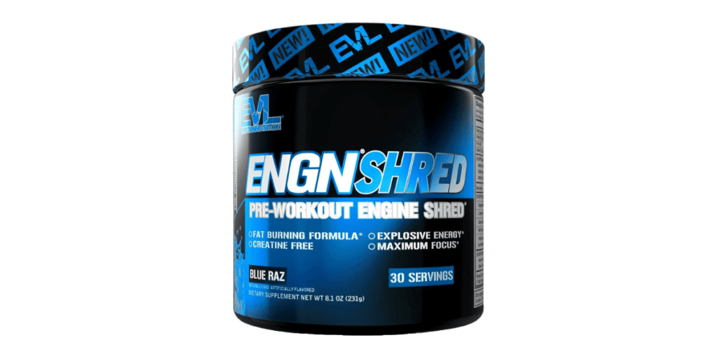 4(a) Evlution Nutrition Engn Pre-Workout Shred-Blue Raz